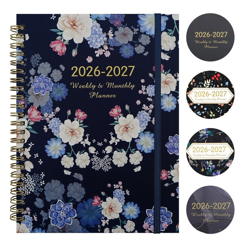 Quaderno con agenda a spirale A5 2026-2027