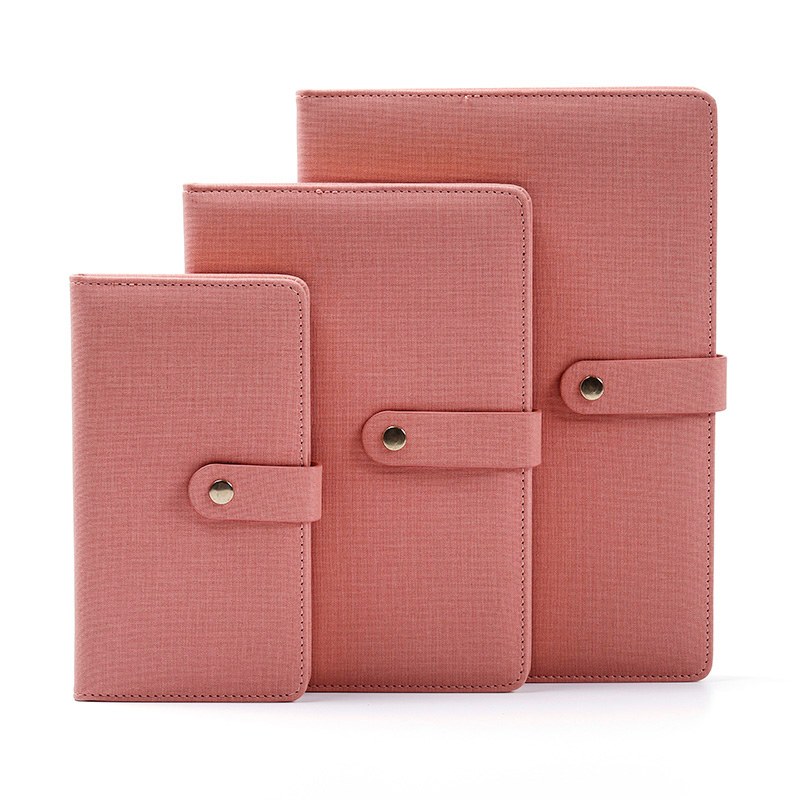 Set da 3 pezzi Notebook con copertina in PU con chiusura a scatto in metallo