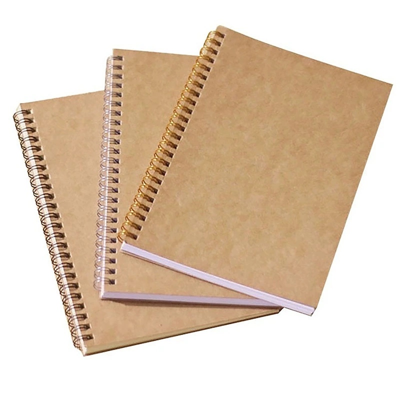 Taccuino A5 con copertina kraft a spirale ecologica