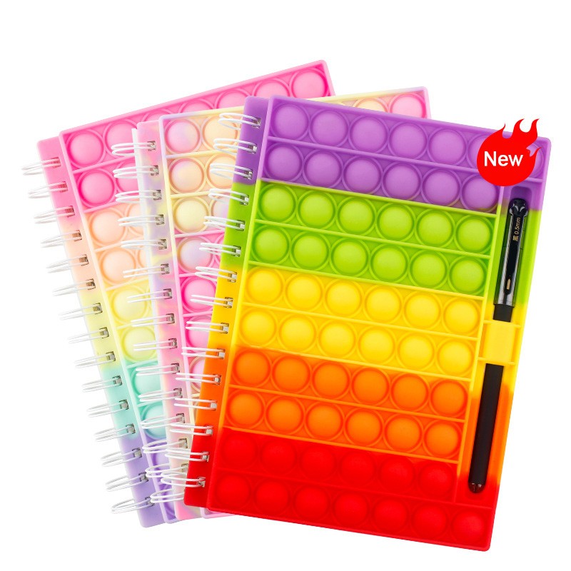Simpatico quaderno in silicone Pop it per bambini