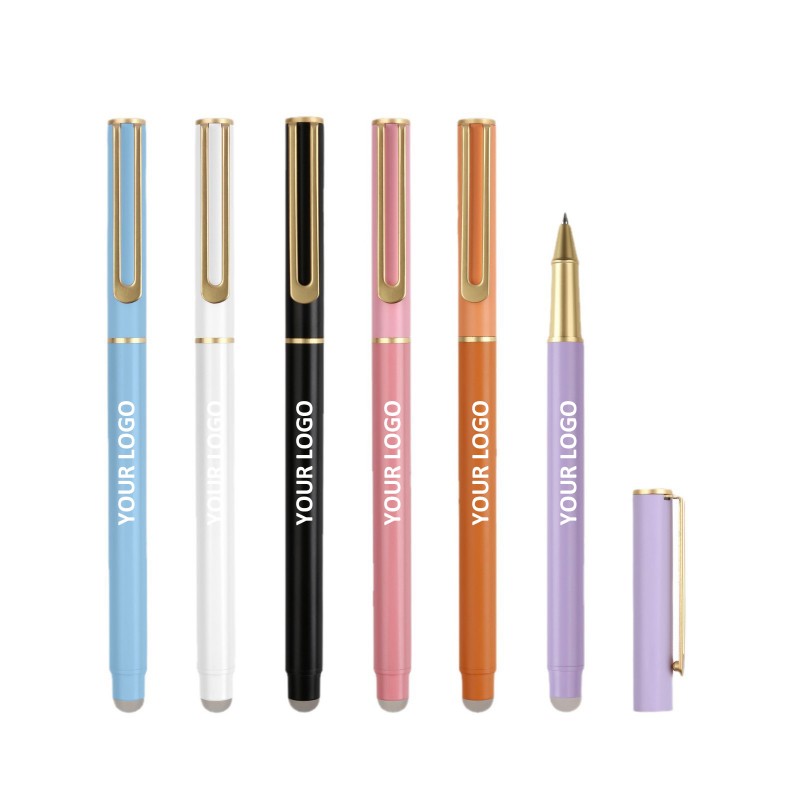 Penna gel cancellabile di lusso in metallo da 0,5 mm, sensibile alla temperatura
