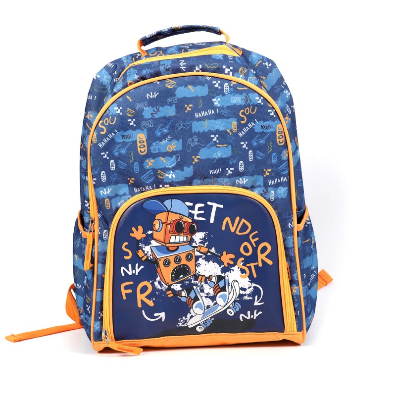 Borsa da scuola classica Robot Pu