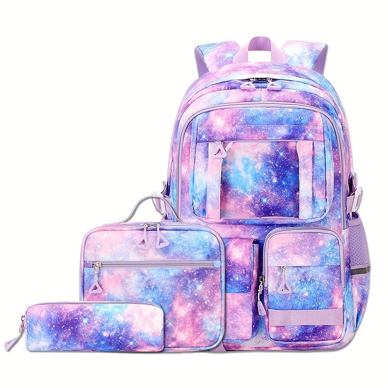 Set di zaini Oxford da 3 pezzi con motivo carino